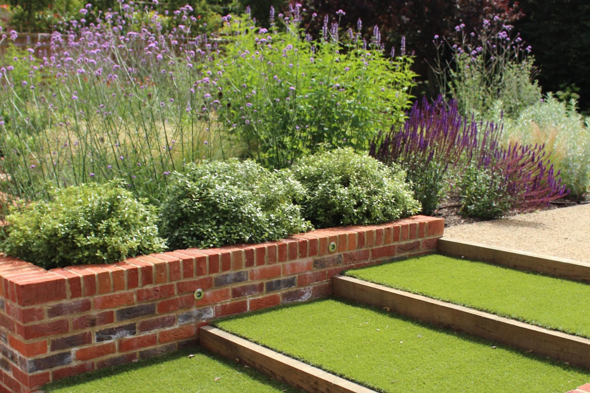 garden design faux grass