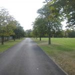 The entrance, before