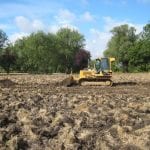 Preparing the 8 acre meadow