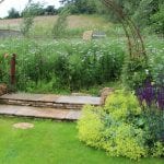 The natural look framed by an iron arch